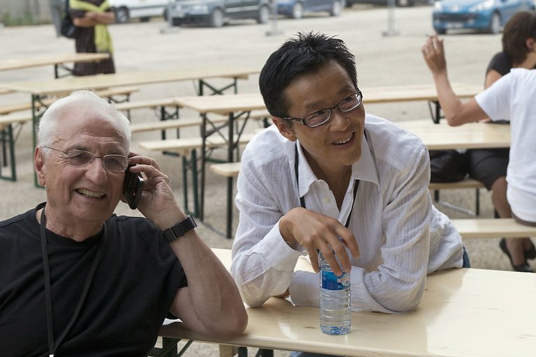 Frank Gehry and Edwin Chan